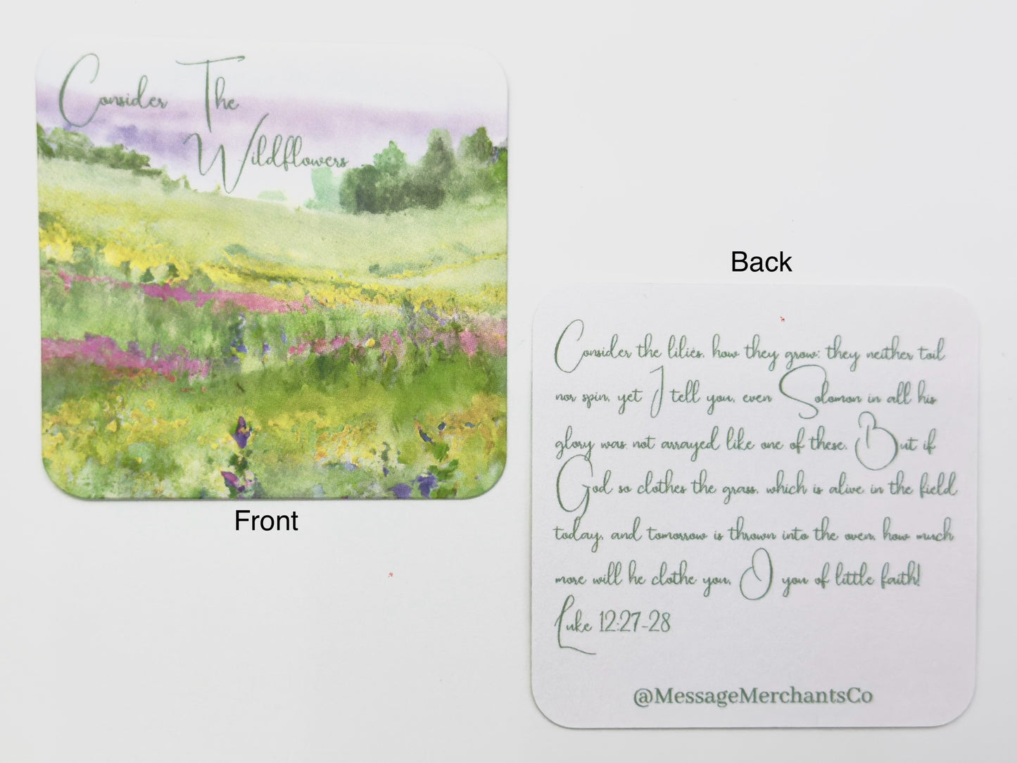 Message Card: Consider The Wildflowers