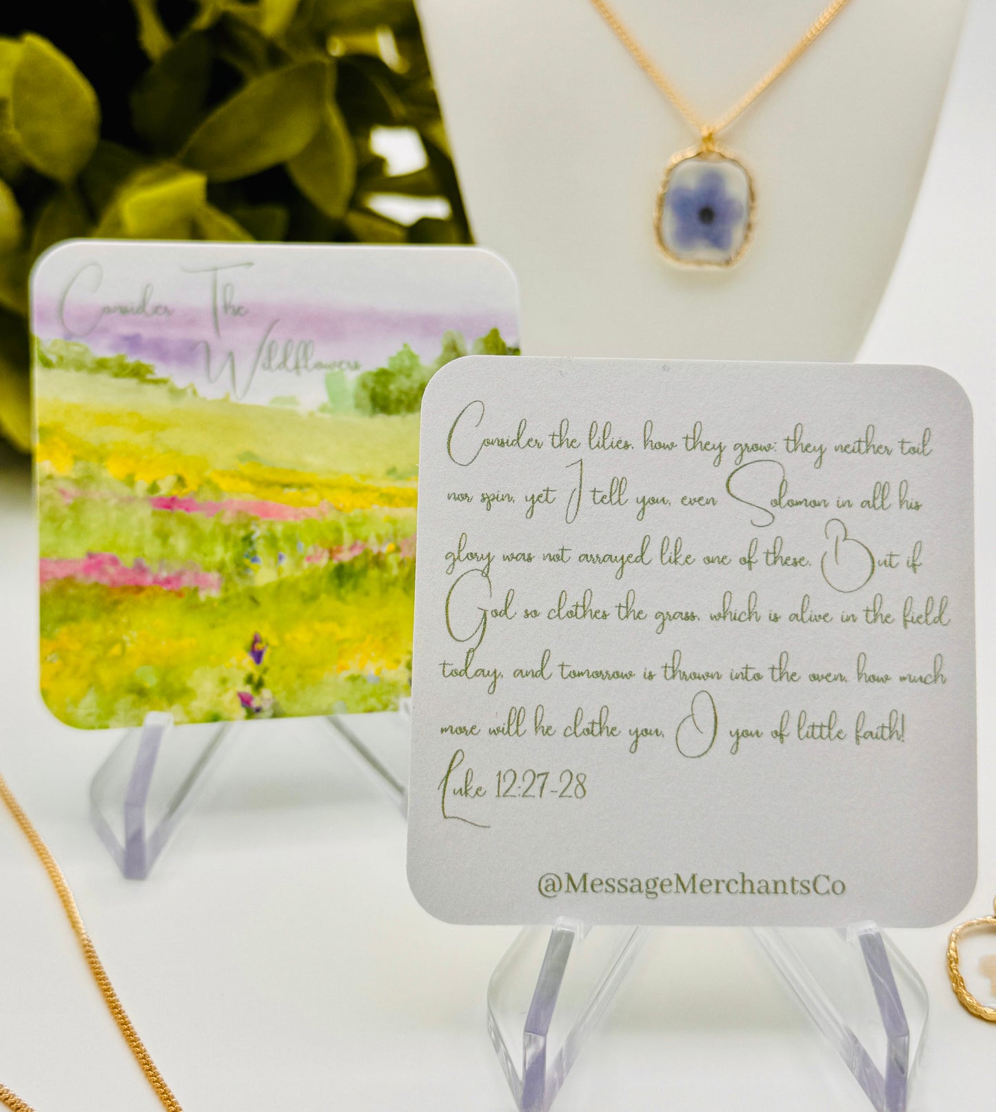 Message Card: Consider The Wildflowers