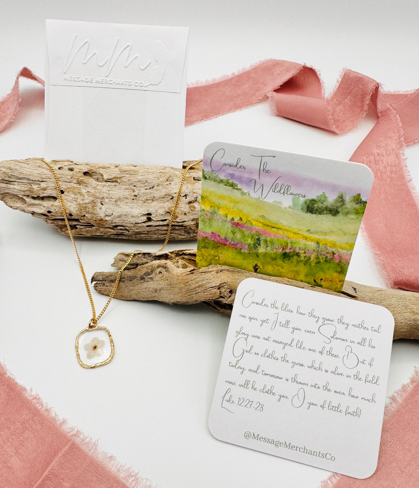 Message Card: Consider The Wildflowers