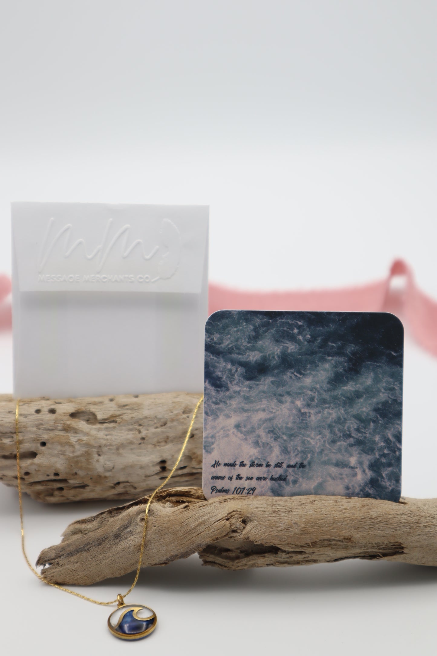 Message Card: He made the storm be still