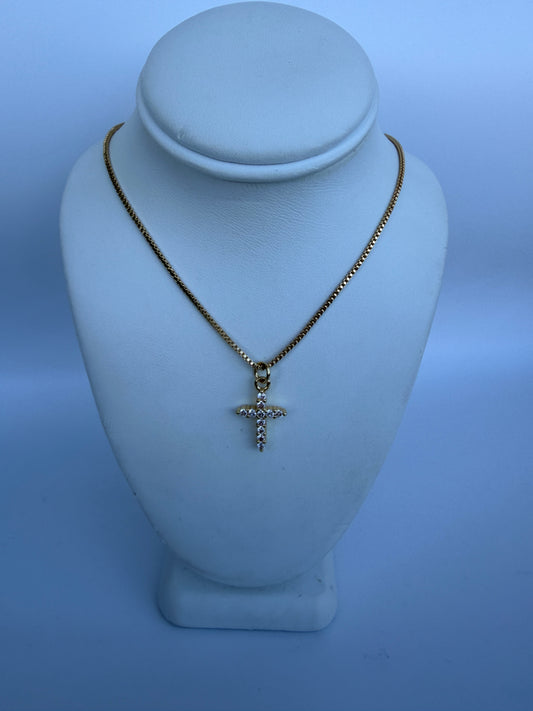 CZ Cross Necklace